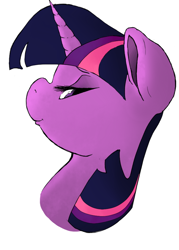 Size: 500x698 | Tagged: safe, artist:aenbrdraws, derpibooru import, twilight sparkle, pony, unicorn, female, mare, multicolored mane, purple coat, solo