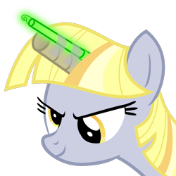 Size: 1000x1000 | Tagged: safe, artist:cheezedoodle96, derpy hooves, alicorn, pony, alicornified, cute, derpabetes, derpicorn, fake, fake alicorn, glowstick, silly, smug