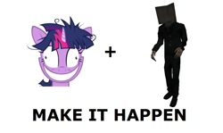 Size: 1280x762 | Tagged: safe, derpibooru import, twilight sparkle, book, creepy, cry of fear, exploitable meme, make it happen, meme, sanity slippage, slightly creepy, stranger (monster), twilight snapple