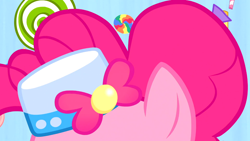 Size: 1366x768 | Tagged: safe, screencap, pinkie pie, earth pony, pony, suited for success, hat, solo