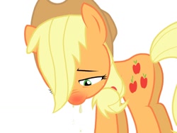 Size: 1024x768 | Tagged: safe, applejack, earth pony, pony, cold, mucus, nose wrinkle, plot, runny nose, scootaquest, scrunchy face, sick, sneezing, sneezing fetish, snot, solo