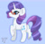 Size: 2733x2703 | Tagged: safe, artist:nexcoyotlgt, rarity, pony, unicorn, female, glasses, horn, mare, purple mane, solo, white coat