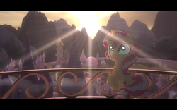 Size: 1280x800 | Tagged: safe, artist:minty root, sunset shimmer, pony, happy, the fall of sunset shimmer: animated film, youtube