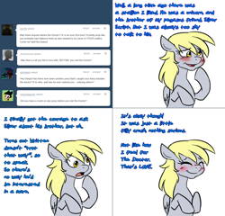 Size: 1562x1502 | Tagged: safe, artist:jitterbugjive, derpy hooves, pony, ask, blushing, lovestruck derpy, solo, tumblr