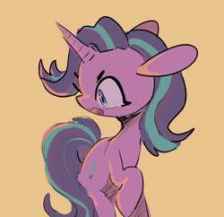 Size: 894x864 | Tagged: safe, artist:mesqrit, starlight glimmer, pony, unicorn, female, floppy ears, mare, simple background, solo