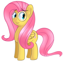 Size: 1890x1865 | Tagged: safe, artist:sykobelle, fluttershy, pegasus, pony, glasses, simple background, solo, transparent background