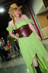 Size: 638x960 | Tagged: safe, artist:marabommie, applejack, human, cosplay, irl, irl human, photo