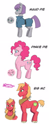 Size: 813x2061 | Tagged: safe, artist:mr-samson, big macintosh, maud pie, pinkie pie, earth pony, pony, male, stallion