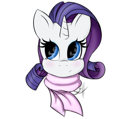 Size: 2235x2123 | Tagged: safe, artist:dotdotdotfreak, rarity, pony, unicorn, clothes, scarf, simple background, solo, transparent background