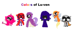 Size: 2240x908 | Tagged: safe, derpy hooves, vera, earth pony, pony, 1000 hours in ms paint, adorable face, angry, blossom (powerpuff girls), cloak, clothes, colors of lu-ven, colors of raven, cute, derp, emotions, gray eyes, happy, jelly jamm, lazy, lucy loud, milkshake! mix, nexa, normal, orange eyes, passion, pink eyes, powerpuff blossabetes, purple eyes, rage, raven (teen titans), red eyes, rita, ritabetes, sad, sadorable, scared, simple background, smiling, spa pony, sparkly eyes, teen titans go, text, the loud house, the powerpuff girls, timid, white background