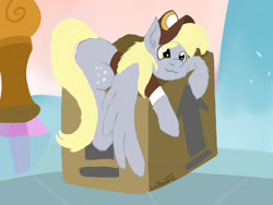 Size: 2000x1500 | Tagged: safe, artist:lowname, derpy hooves, pegasus, pony, female, solo