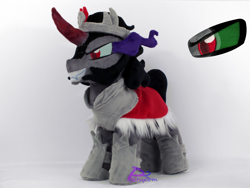 Size: 4608x3456 | Tagged: safe, artist:kiashone, derpibooru import, king sombra, pony, unicorn, irl, photo, plushie