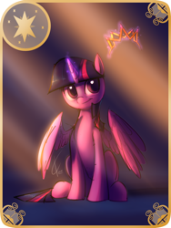 Size: 1350x1800 | Tagged: safe, artist:valcron, derpibooru import, twilight sparkle, twilight sparkle (alicorn), alicorn, pony, female, mare, new crown, smiling, solo, sunlight