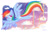 Size: 1280x828 | Tagged: safe, artist:abbystarling, derpibooru import, rainbow dash, pegasus, pony, flying, grin, solo, spread wings, underhoof