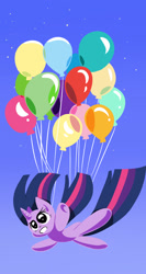 Size: 800x1500 | Tagged: safe, artist:joycall6, derpibooru import, twilight sparkle, balloon, solo