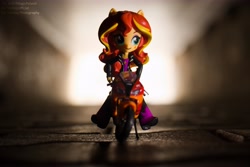 Size: 6024x4020 | Tagged: safe, artist:artofmagicpoland, sunset shimmer, equestria girls, doll, equestria girls minis, eqventures of the minis, motorcycle, solo, toy