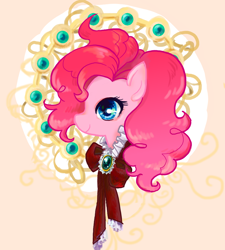 Size: 900x1000 | Tagged: safe, artist:han_hyui, pinkie pie, earth pony, pony, bust, portrait, solo