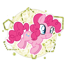 Size: 1024x1024 | Tagged: safe, artist:kazziepones, pinkie pie, earth pony, pony, chibi, simple background, solo, transparent background