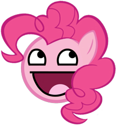 Size: 987x1062 | Tagged: safe, pinkie pie, pony, awesome face, faic, silly, silly face, silly pony