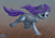 Size: 1335x939 | Tagged: safe, artist:uber-dragon, rarity, pony, unicorn, makeup, rain, running, running makeup, solo, wet, wet mane, wet mane rarity