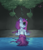 Size: 1280x1480 | Tagged: safe, artist:aquaticsun, artist:sourspot, rarity, pony, unicorn, collaboration, looking back, solo, swimming pool, wet, wet mane, wet mane rarity