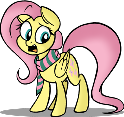 Size: 1231x1156 | Tagged: safe, artist:strangiesleepy, fluttershy, pegasus, pony, clothes, scarf, solo