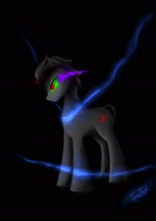 Size: 2480x3508 | Tagged: safe, artist:antonny195, derpibooru import, king sombra, pony, unicorn, black mane, male, sharp teeth, solo, sombra eyes, stallion