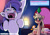 Size: 700x495 | Tagged: safe, artist:bakki, applejack, rarity, earth pony, pony, unicorn, blushing, crossover, female, happy, lesbian, magical lesbian spawn, offspring, open mouth, parody, plumbob, pregnant, rarijack, shipping, sitting, smiling, the sims, uvula, wide eyes