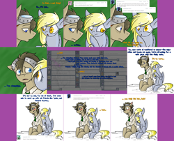 Size: 2784x2254 | Tagged: safe, artist:allonsyraerae, derpy hooves, doctor whooves, changeling, pony, lovestruck derpy, theenamoredclockmaker