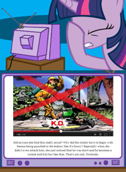 Size: 563x771 | Tagged: safe, derpibooru import, twilight sparkle, drama, exploitable meme, facehoof, feminism, little mac (punch out), meme, metroid, obligatory pony, punch out, samus aran, social justice, social justice warrior, super smash bros., super smash bros. 4, tumblr, tv meme