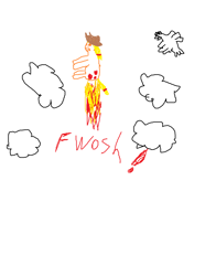 Size: 942x1200 | Tagged: safe, artist:jihadjimmy, applejack, crow, earth pony, pony, 1000 hours in ms paint, cloud, ms paint, quality, rocket