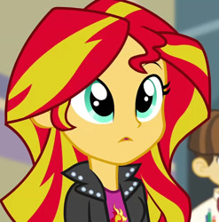 Size: 710x720 | Tagged: safe, sunset shimmer, equestria girls, rainbow rocks, clothes, female, two toned hair