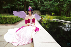 Size: 2048x1365 | Tagged: safe, artist:residentexorcist, derpibooru import, twilight sparkle, twilight sparkle (alicorn), alicorn, human, clothes, coronation dress, cosplay, dress, irl, irl human, photo, solo