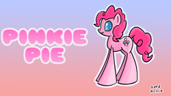 Size: 1920x1080 | Tagged: safe, artist:lordaussie, pinkie pie, earth pony, pony, cute, female, mare, pink coat, solo