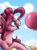 Size: 792x1080 | Tagged: safe, artist:ebonytails, pinkie pie, earth pony, pony, balloon, female, mare, pink coat, pink mane, solo