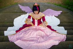 Size: 2048x1365 | Tagged: safe, artist:residentexorcist, derpibooru import, twilight sparkle, twilight sparkle (alicorn), alicorn, human, clothes, coronation dress, cosplay, dress, irl, irl human, photo, solo