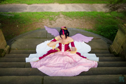 Size: 2048x1365 | Tagged: safe, artist:residentexorcist, derpibooru import, twilight sparkle, twilight sparkle (alicorn), alicorn, human, clothes, coronation dress, cosplay, dress, irl, irl human, photo, solo