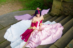 Size: 2048x1365 | Tagged: safe, artist:residentexorcist, derpibooru import, twilight sparkle, twilight sparkle (alicorn), alicorn, human, clothes, coronation dress, cosplay, dress, irl, irl human, photo, solo