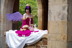 Size: 2048x1365 | Tagged: safe, artist:residentexorcist, derpibooru import, twilight sparkle, twilight sparkle (alicorn), alicorn, human, clothes, coronation dress, cosplay, dress, irl, irl human, photo, solo