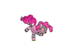 Size: 1024x768 | Tagged: safe, artist:silverthemysticfligh, pinkie pie, earth pony, pony, dancing, female, mare, pink coat, pink mane, solo