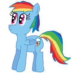 Size: 610x638 | Tagged: safe, artist:nightshadowmlp, derpibooru import, rainbow dash, pegasus, pony, female, mare, rainbow dash day, simple background, solo, white background