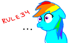 Size: 640x360 | Tagged: artist needed, safe, derpibooru import, rainbow dash, pegasus, pony, ..., rule 34, scared, solo