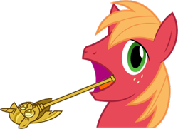 Size: 958x692 | Tagged: safe, derpibooru import, big macintosh, twilight sparkle, earth pony, pony, filli vanilli, big mac's big mouth, crossing the memes, exploitable meme, male, meme, memeception, solo, stallion, twilight scepter