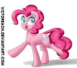 Size: 2826x2507 | Tagged: safe, artist:victoreach, pinkie pie, earth pony, pony, female, mare, pink coat, pink mane, shadow, solo