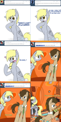 Size: 1536x3076 | Tagged: safe, artist:akira-reverie, derpy hooves, doctor whooves, pony, ask, doctor who, lovestruck derpy, tardis, tumblr