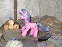 Size: 1024x768 | Tagged: safe, alternate version, artist:malte279, starlight glimmer, pony, unicorn, craft, cutie mark, dice, sculpture, starch, starch foam