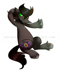 Size: 526x654 | Tagged: safe, artist:woogiegirl, derpibooru import, king sombra, pony, unicorn, black mane, male, sharp teeth, solo, sombra eyes, stallion