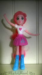 Size: 1456x2592 | Tagged: safe, pinkie pie, equestria girls, 2015, female, mcdonald's happy meal toys, pink hair, solo