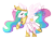 Size: 1400x1000 | Tagged: safe, artist:mistiknco, princess celestia, alicorn, pony, eyes closed, female, mare, raised hoof, simple background, solo, spread wings, transparent background