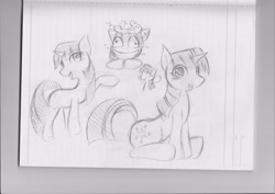 Size: 4911x3472 | Tagged: safe, artist:haruno hiroka, derpibooru import, twilight sparkle, grayscale, monochrome, pixiv, sketch, solo